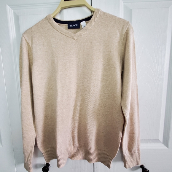 The Children's Place Classic V-Neck Sweater, Youth, Size US L (10-12) - Picture 1 of 7